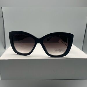 Jessica Simpson Women's Round Sunglasses Cat  J6343 Black And Brown
